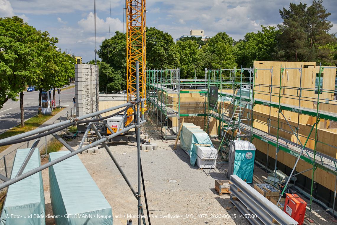 15.06.2023 - Neubau des Kindergartens und Hort für Kinder in der Quiddestraße in Neuperlach